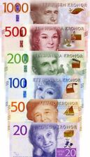 Sweden - 20, 50, 100, 200, 500, 1000 Kronor - P-Set - 2015-2016 dated Foreign Pa picture