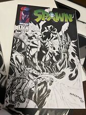 Spawn bw sketch cover w/ art at by NARCOMEY picture