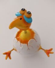 Exhart Bird Hatching From Egg Figurine Wobbler Bobblehead Pink/Yellow Nerdy picture