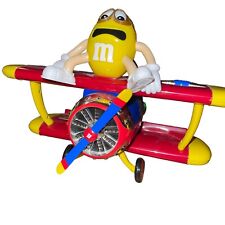 M&M's Barnstorming Plane Bi Plane M&M Dispenser RARE Please Read picture