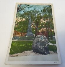 Vintage Unmailed 1931 Iowa Postcard Mason City Park Civil War Veterans Monument picture