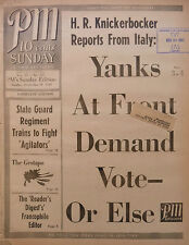 12-1943 WWII December 19 YANKS AT FRONT DEMAND VOTE - TOKYO - AGITATORS PM Daily picture