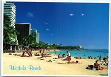 Postcard - A beautiful day to just relax on Waikiki Beach - Honolulu, Hawaii picture