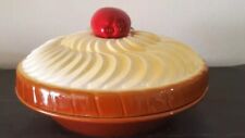 Ceramic Apple Pie Keeper With Lid picture