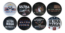Ultra MAGA Button Collection - Set 2 - 8-pack buttons, 2.25 inch pins #ULTRAMAGA picture