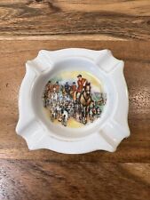 Goldcastle Ashtray fox hunting equestrian hounds horses Made in Japan Vintage  picture