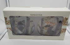 Trimsetter by Dillards Larger Glass Ornaments Deer Buck and Wolf New in Box picture