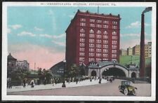 Pennsylvania Train Station, Pittsburgh, PA, Early Postcard, Used in 1928 picture