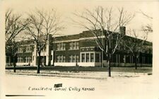 Colby Kansas Consolidated School 1940s  RPPC Photo Postcard 20-9201 picture