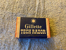 Vintage Gilette Tech Razor In Original Box  L7 picture