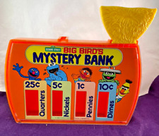VTG. Sesame Street Big Bird's Mystery Bank 1986 Coin Sorting Bank Working picture