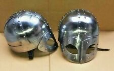 Set of 2 Steel Viking Norse Helmet | Spectacle Helmet | Medieval Armour picture