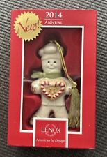 Lenox 2014 Gingerbread Man Ornament Annual Christmas Peppermint Love Baker NIB picture