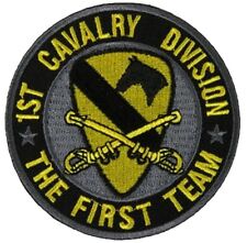 US ARMY 1ST CAV DIV FIRST TEAM CAVALRY DIVISION PATCH VETERAN FORT HOOD HORSE picture