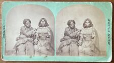 Antique Chamberlain Colorado Stereoview, Portrait Of Ute Native American Indians picture