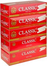 Global Classic Red Regular 100mm Cigarette Tubes 200 Count per Box (Pack of 5) picture