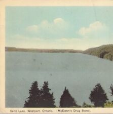 Sand Lake, Westport, Ontario Canada McEwen’s Drug Store VTG Postcard Posted 1946 picture