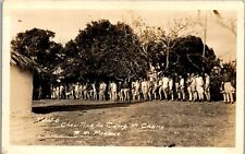 C.Z. Panama - Chow line at camp Chame - Soldiers from Fort Clayton 1937 TT1 picture