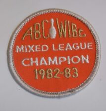ABC WIBC Mixed League Champion 1982-83 Embroidered Patch Woman's International  picture