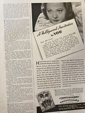 Sylvia Sidney, Hump Hairpins, Vintage Print Ad picture