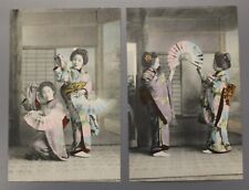 04/04. Pair of Antique Japanese Art Themed Postcards, Unposted picture