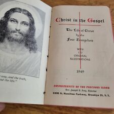 1949-Christ in the Gospel-By Father Frey-Illustrated Pocket Prayer Book Vintage picture