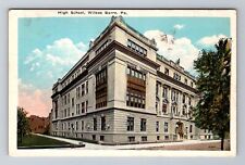 Wilkes Barre PA-Pennsylvania, High School, Antique, Vintage c1937 Postcard picture
