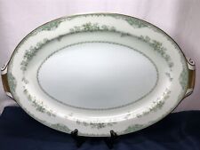 Vintage Narumi China 17 Inch Platter. Occupied Japan. Gold Trim picture
