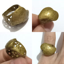 RARE EXTREMELY ANCIENT BRONZE RING STYLE ROMAN ANTIQUE VIKING ARTIFACT AMAZING picture