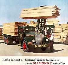 Diamond T Trucks 1948 Advertisement Automobilia Monarch Lumber Chicago DWHH4 picture