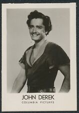 1950's JOHN DEREK as ROBIN HOOD TV & MUSIC STARS B&W DUTCH GUM CARD NM+ picture