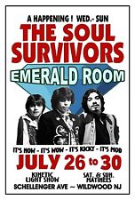 THE SOUL SURVIVORS 1967 EMERALD ROOM Nightclub POSTER CLUB Wildwood NJ picture