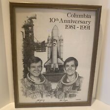 NASA Commerative Print Of Columbia 10th Anniversary By Underwood  picture