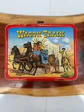 Wagon Train (1964) Metal Thermos Brand Lunch Box In Good Condition No Thermos picture