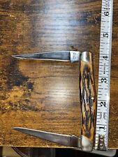 Vintage (rare) Camillus Muskrat Pocket Knife 2 Blade 3” Blade-4” Knife-NY,NY-#19 picture