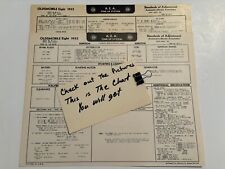 AEA Tune-Up Chart System 1952 Oldsmobile Eight Series 88 & 98 picture