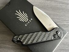 New Kizer V3549C3 Assassin Folding Pocket Knife - Carbon Fiber G10 - 154CM Steel picture