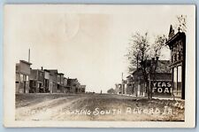 Alvord Iowa IA Postcard RPPC Photo Main Street Looking South Dirt Road 1910 picture