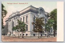 Postcard Syracuse NY New York Carnegie Library c1901-1907 Antique picture