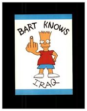 BART KNOWS IRAQ IRAQ ATTACK TRADING CARD picture