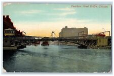 c1910 Dearborn Street Bridge Exterior Building Chicago Illinois Vintage Postcard picture