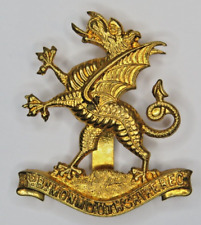 3rd Battalion Monmouthshire Regiment Cap Badge Brass Metal picture