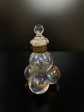 Antique Iridescent Glass Soap Bubble Inkwell Victorian Bohemia Harrach picture