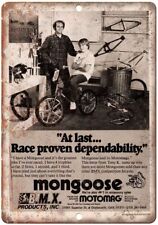 Mongoose BMX Motomag Bicycle Vintage Ad Reproduction Metal Sign B460 picture