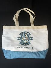 NEW Disney Cruise Line Castaway Club Zippered Tote Bag It’s Time To Cruise 21x14 picture