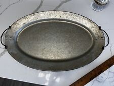 X large vintage steel serving tray picture