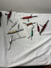 Lot Of 10 Small multitool pocket knives picture