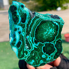 157G Natural chrysocolla/Malachite transparent cluster rough mineral sample picture