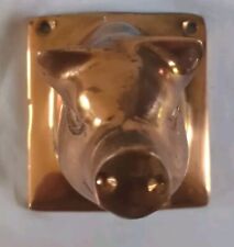 Small Vintage Copper Pig Head Wall Hook, Apron Hanger, Wall Mount Decor picture