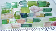 Beautiful Multi Colors Tourmaline Terminated Crystals Very Nice Qty 258 Carats picture